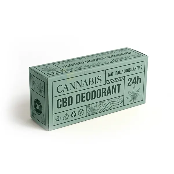 printed cbd deodorant boxes